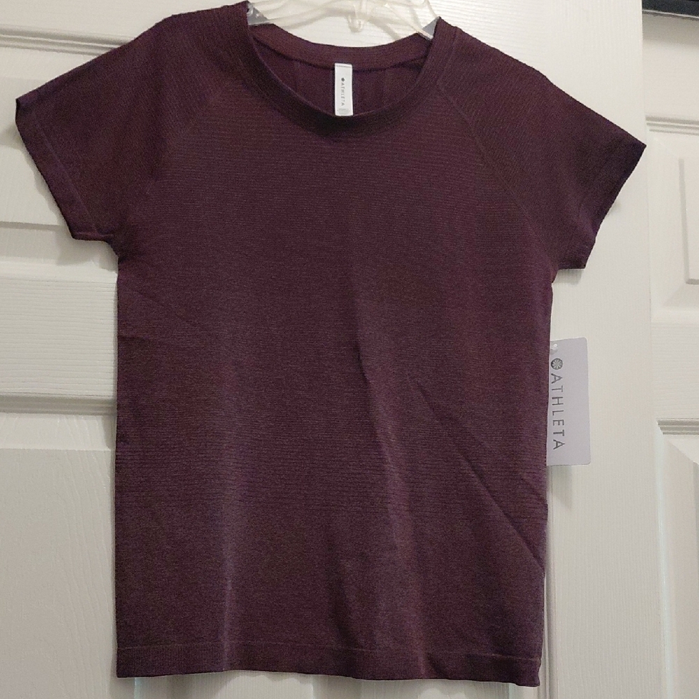 Athleta Purple Short Sleeve Tee